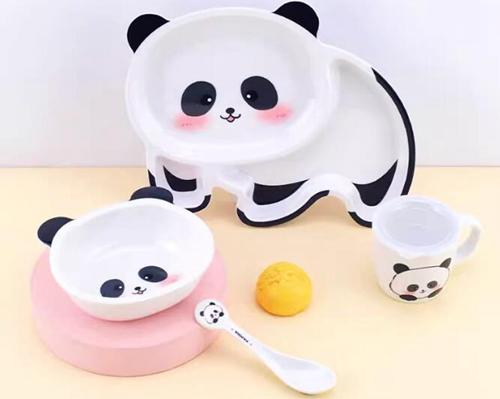 bộ đồ ăn melamine trẻ em