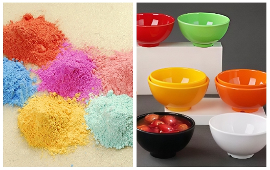 Huafu Brand colorful tableware melamine molding compound Huafu Brand colorful tableware melamine molding compound