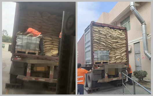 Nhà máy Melamine Huafu - Vận chuyển hợp chất nhựa đúc Melamine.